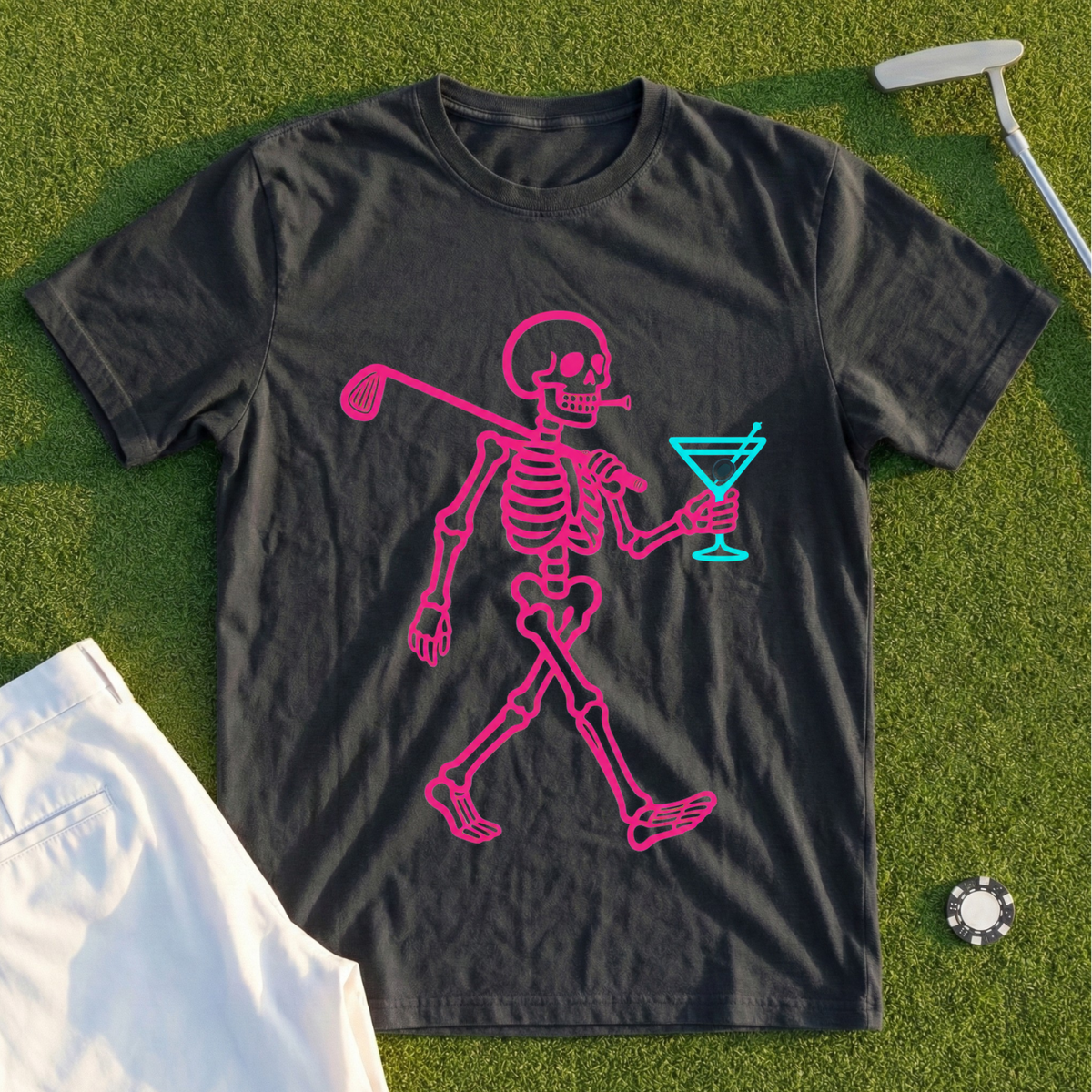 Neon Skeleton Strut Tee