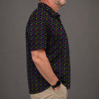 Neon Splatter Performance Print Polo