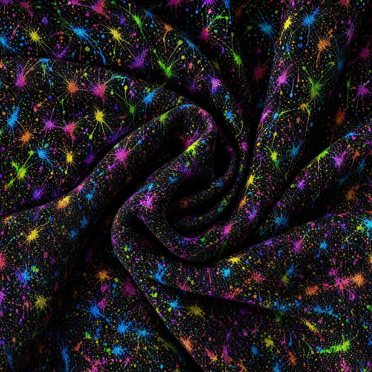 Neon Splatter Performance Print Polo