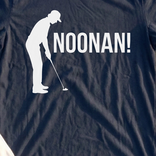 Noonan! Tee, print close-up on Navy
