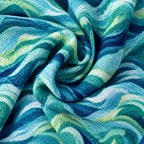 Ocean Swirl Performance Print Polo