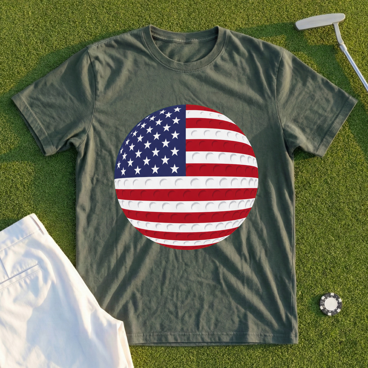 Old Glory Golf Ball Tee