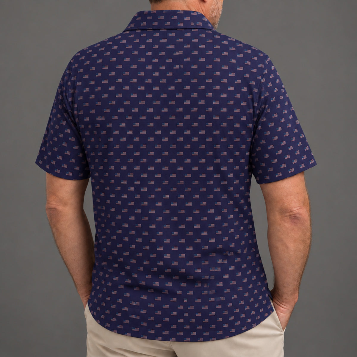 Old Glory Performance Print Polo