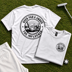 Over Par & Under The Influence Back Print Tee