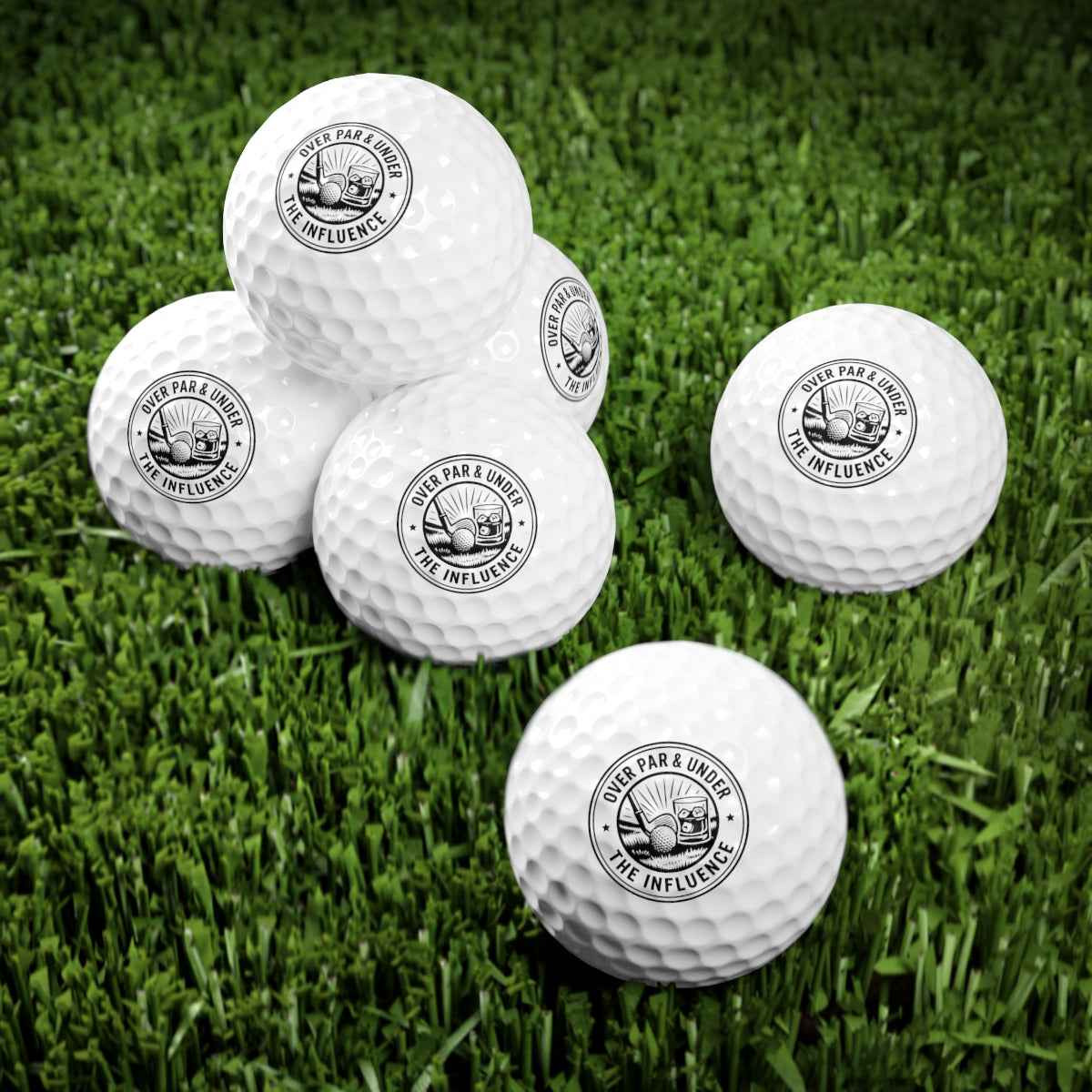 Over Par & Under The Influence Golf Balls