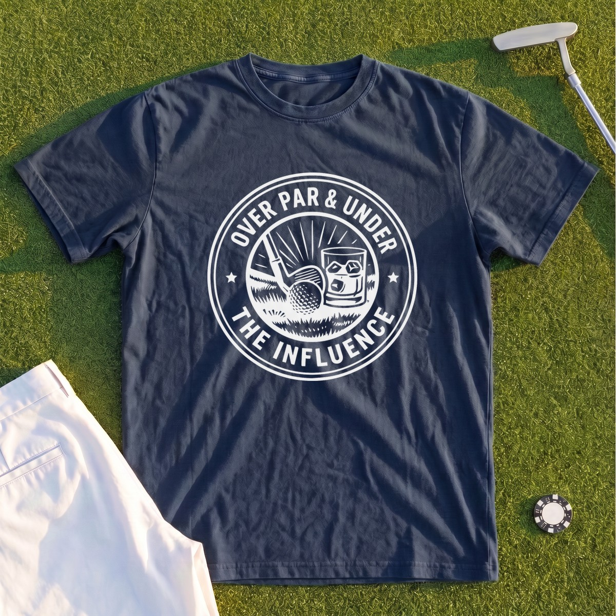Over Par & Under The Influence Premium Tee