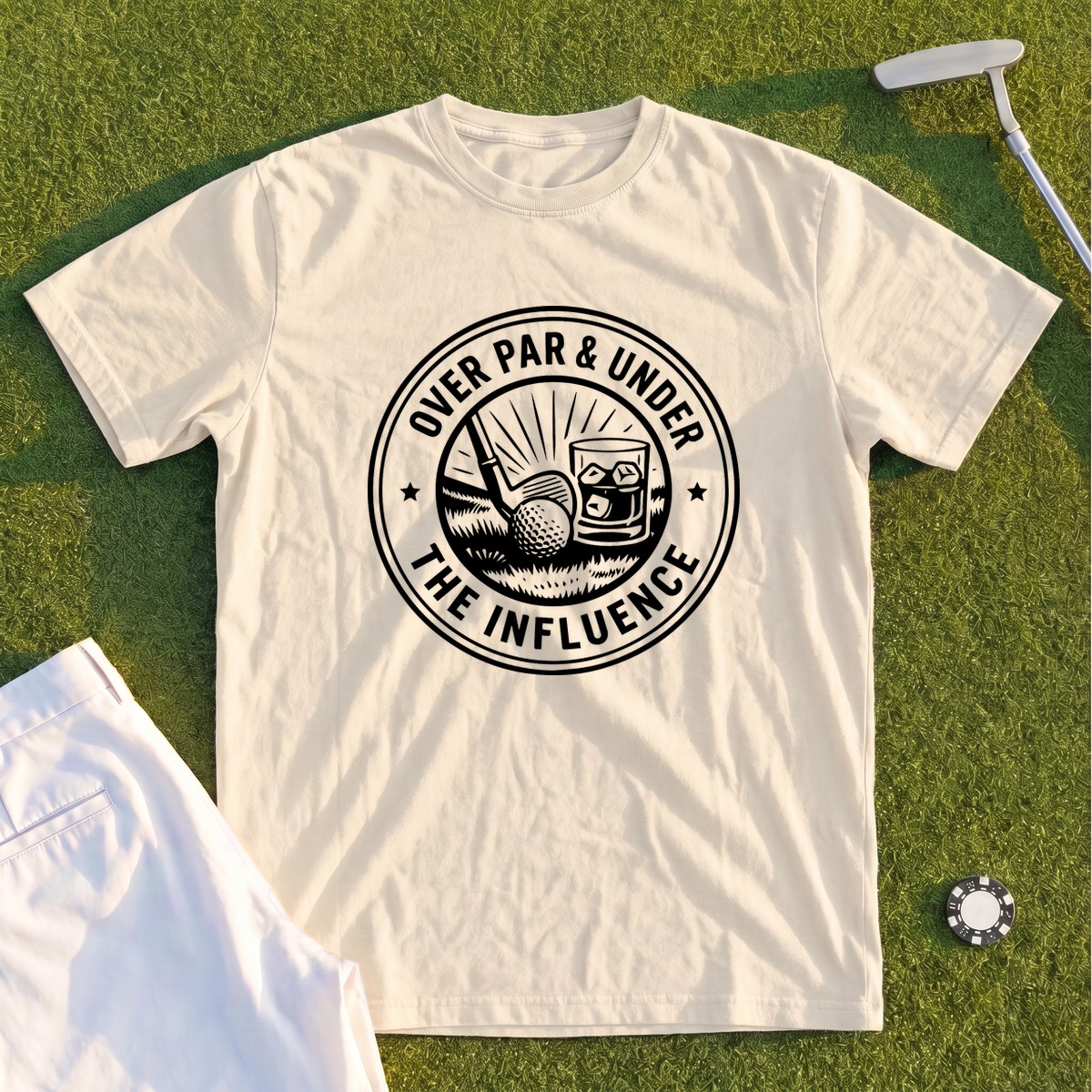 Over Par & Under The Influence Premium Tee