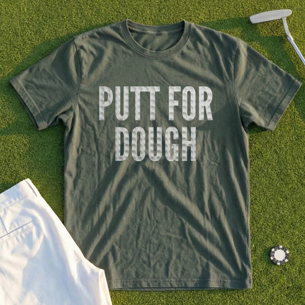PUTT FOR DOUGH Dimples Tee