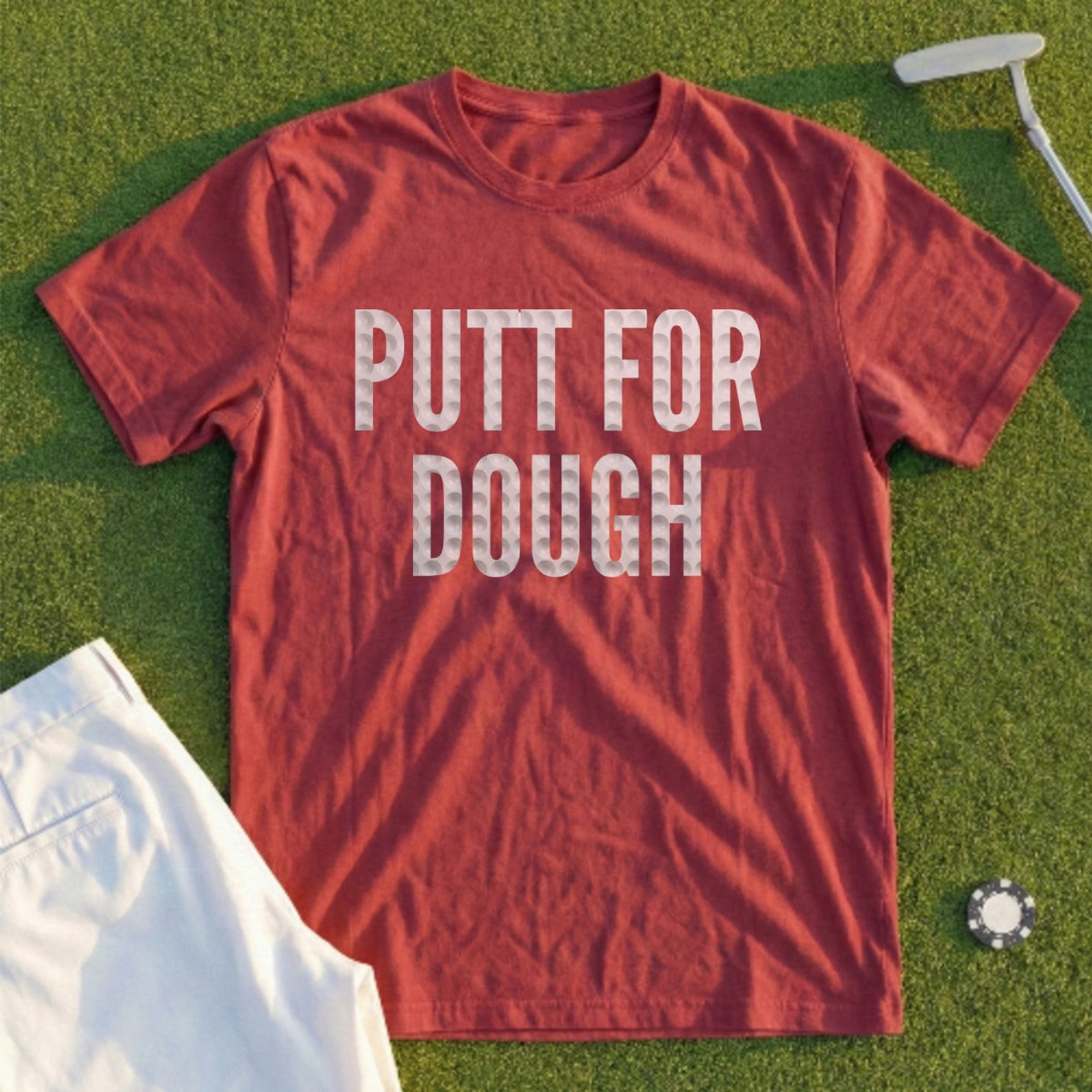 PUTT FOR DOUGH Dimples Tee