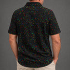 Paint Drops Performance Print Polo