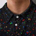 Paint Drops Performance Print Polo