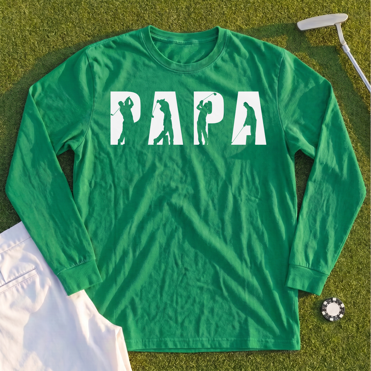 Papa Golfer Long Sleeve Tee