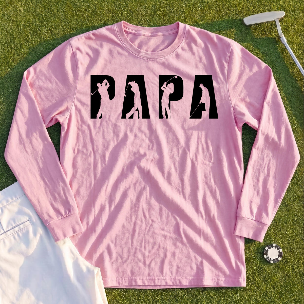 Papa Golfer Long Sleeve Tee