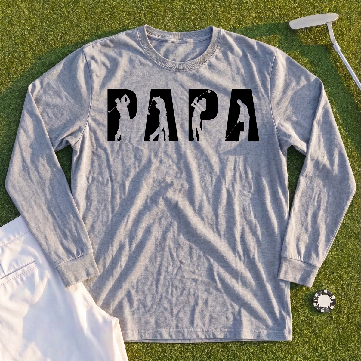 Papa Golfer Long Sleeve Tee