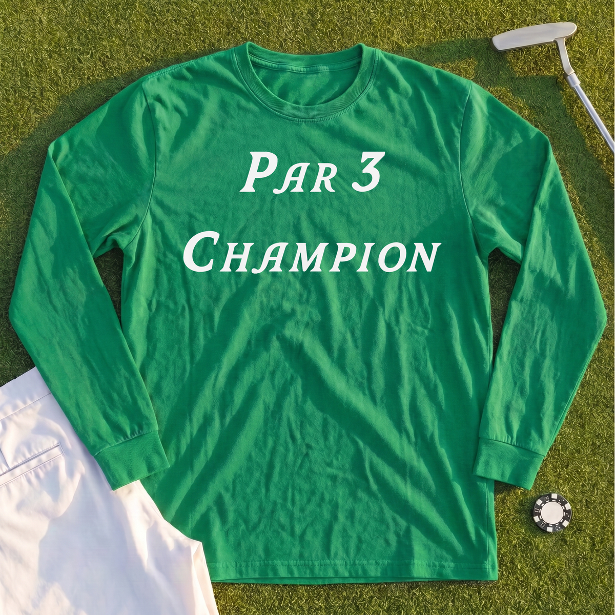 Par 3 Champion Long Sleeve Tee