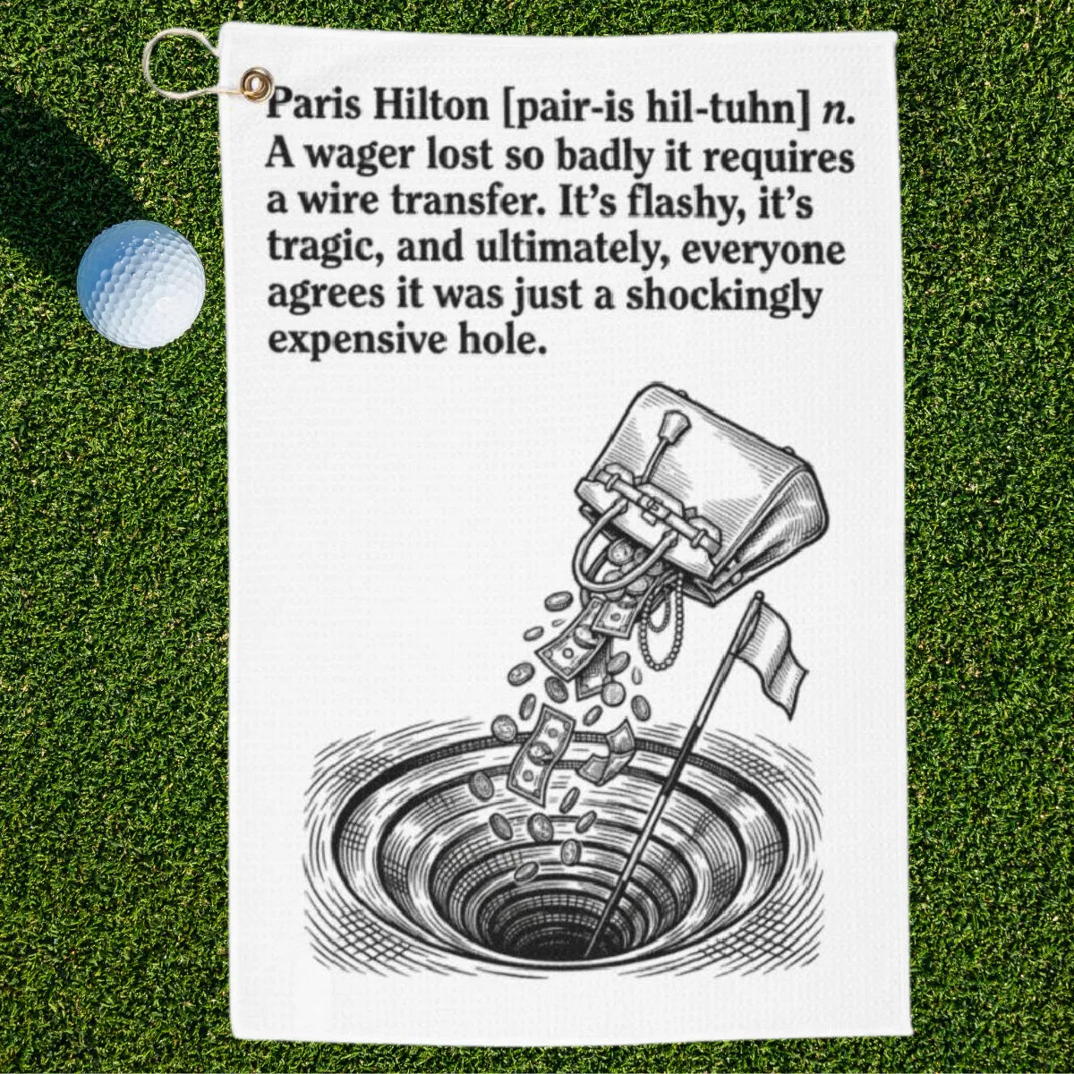 Paris Hilton Golf Towel