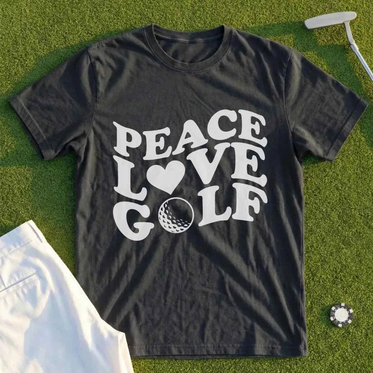 Peace Love And Golf Tee