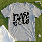 Peace Love And Golf Tee