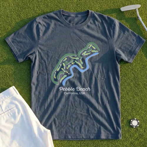 Pebble Beach Course Map Tee