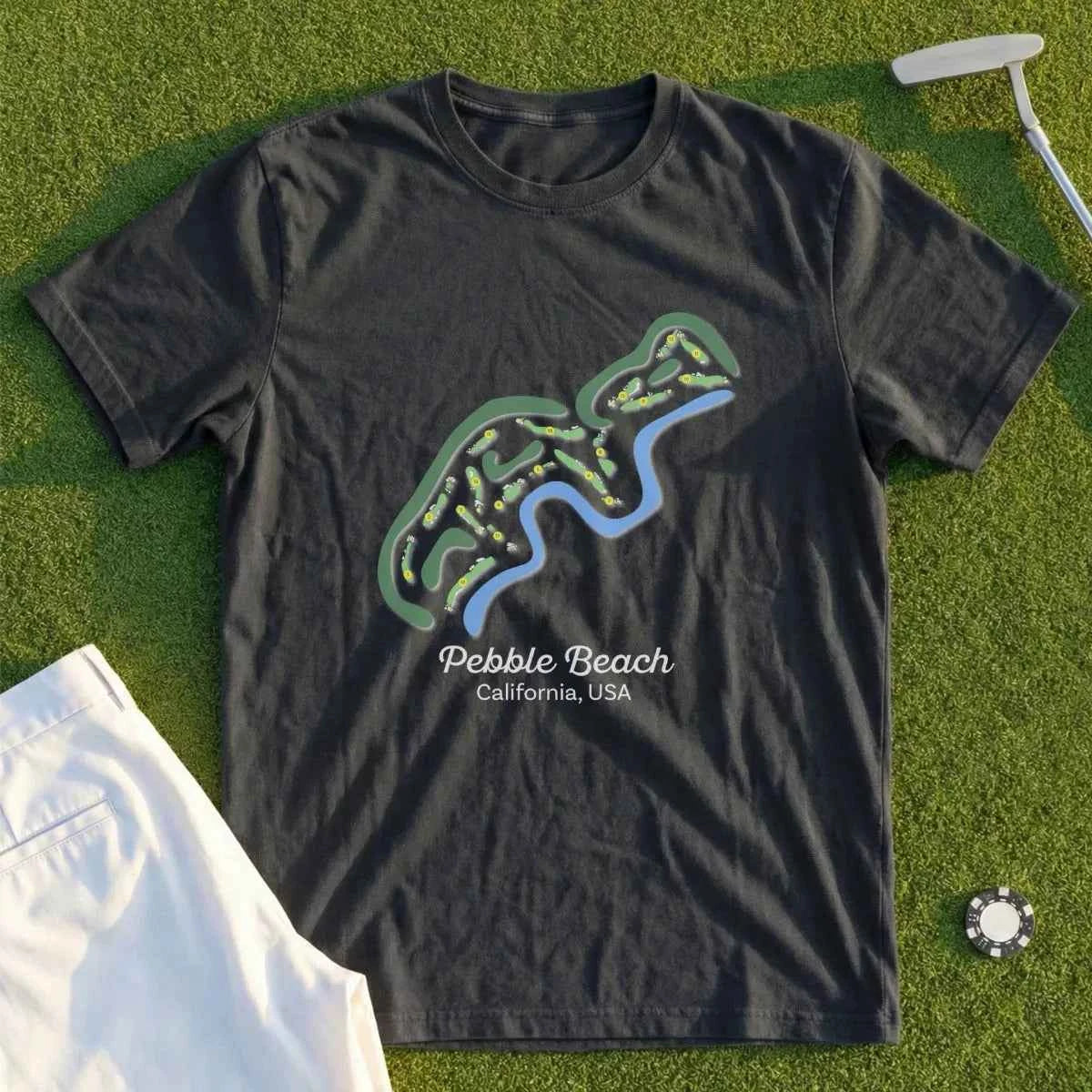 Pebble Beach Course Map Tee