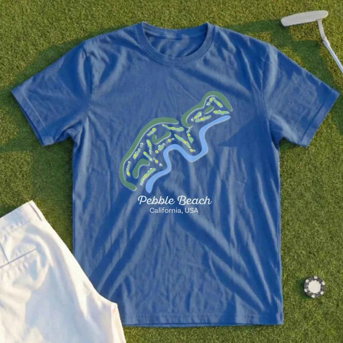 Pebble Beach Course Map Tee