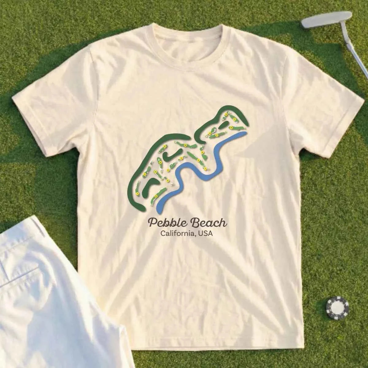 Pebble Beach Course Map Tee