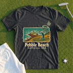 Pebble Beach Travel Poster Tee