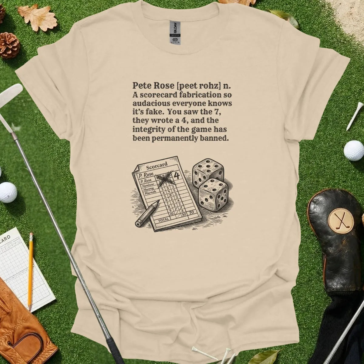 Pete Rose Dictionary Definition Tee