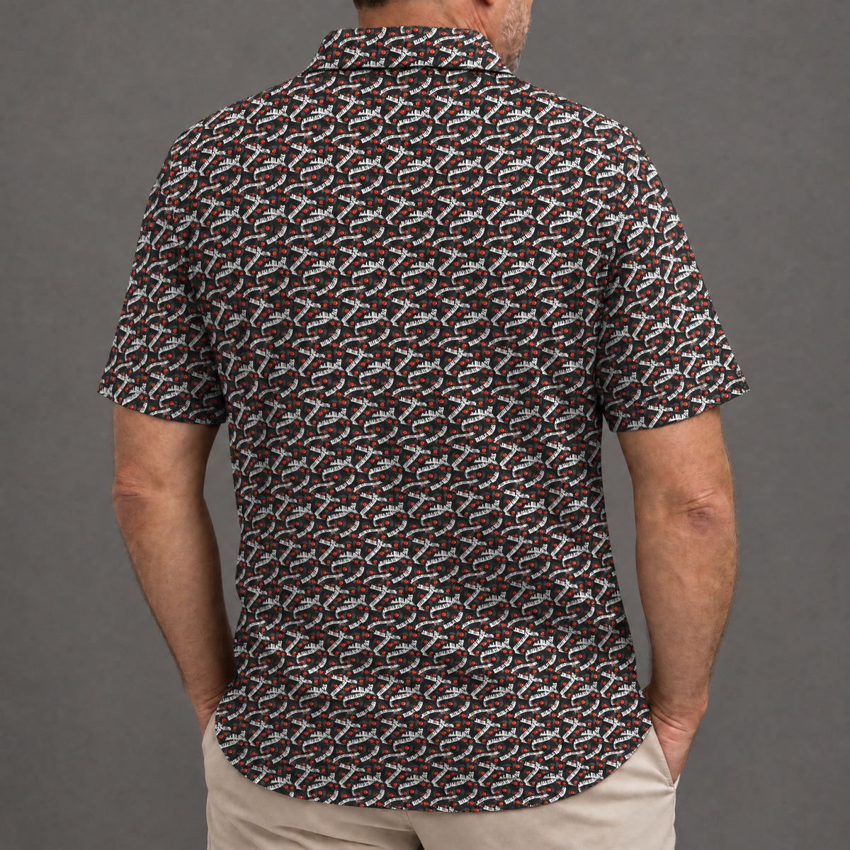 Piano And Vinyl Performance Print Polo