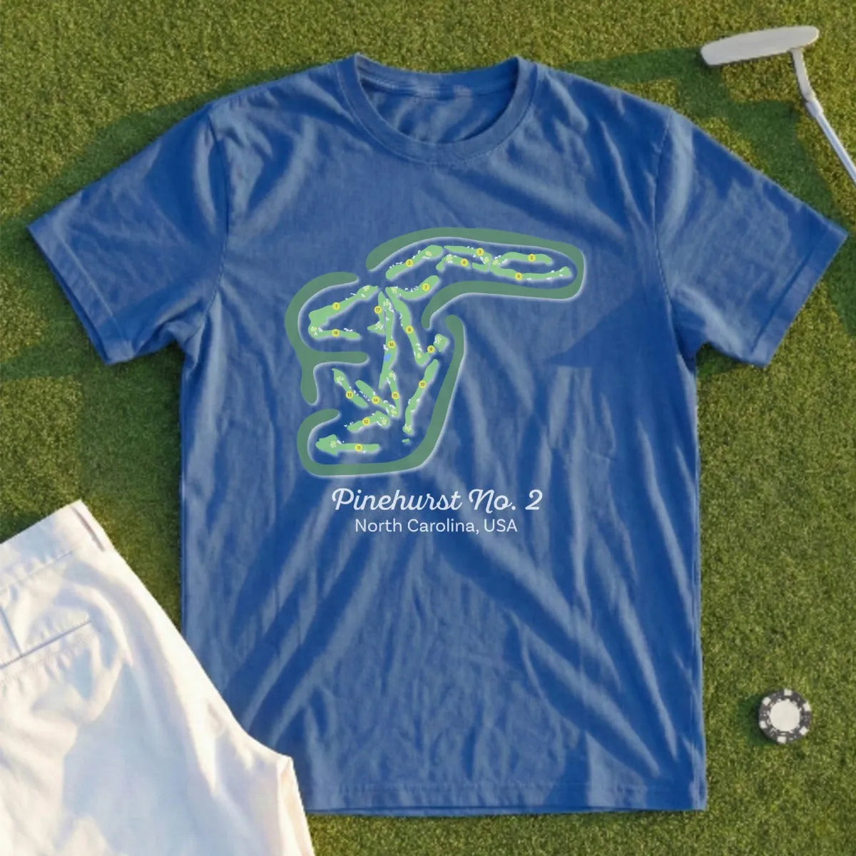 Pinehurst No.2 Course Map Tee
