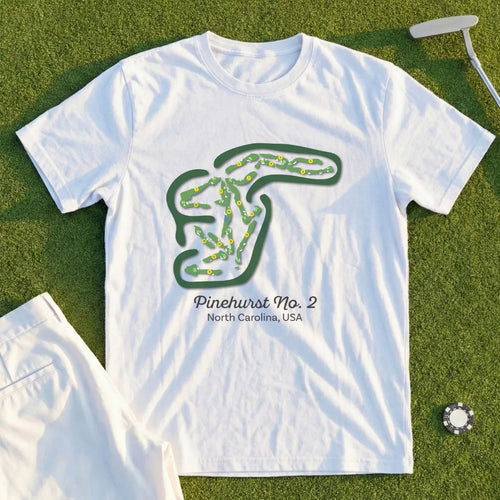Pinehurst No.2 Course Map Tee