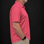 Pink Taco Performance Print Polo