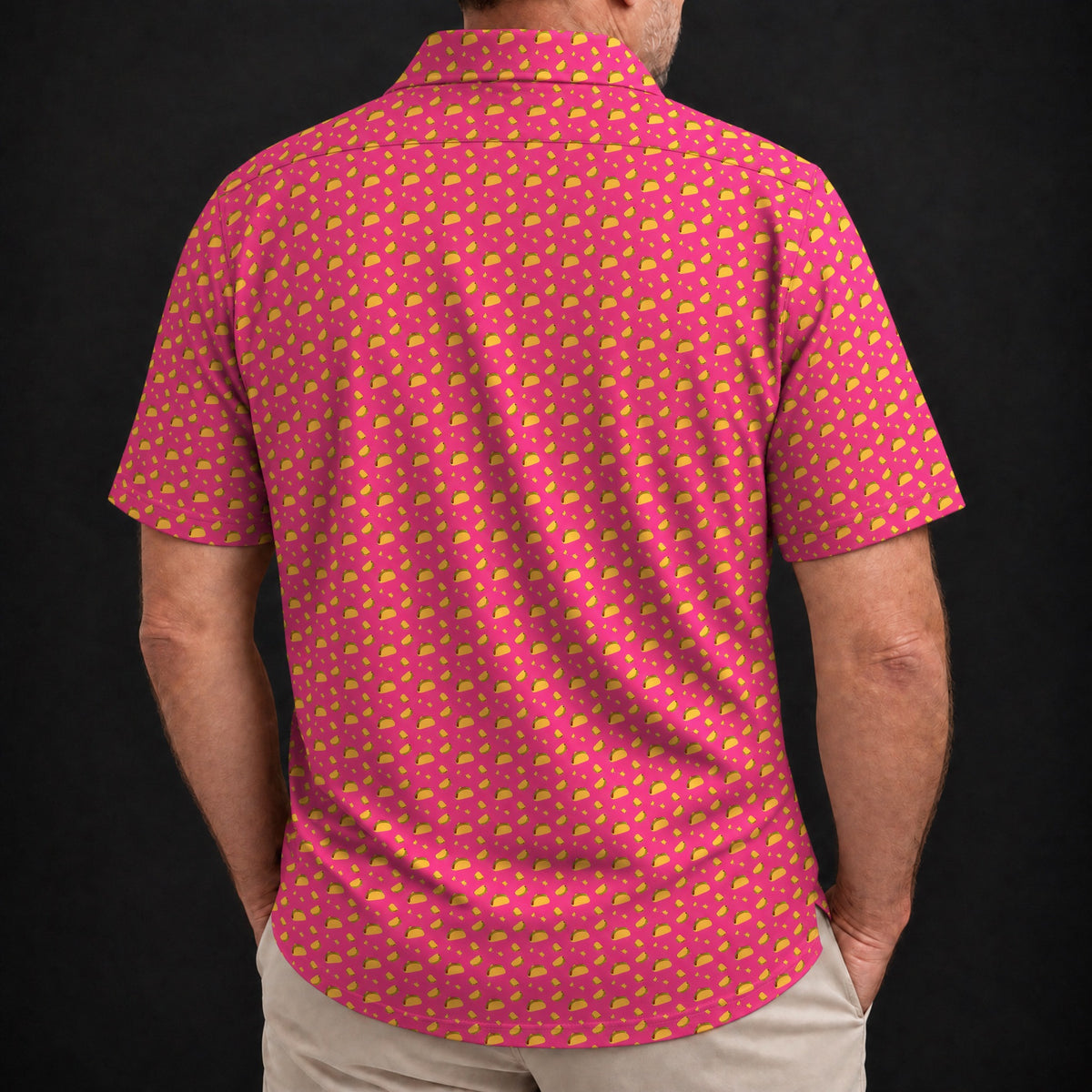 Pink Taco Performance Print Polo