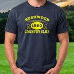 Property Of Bushwood Tee worn on the golf course, Navy