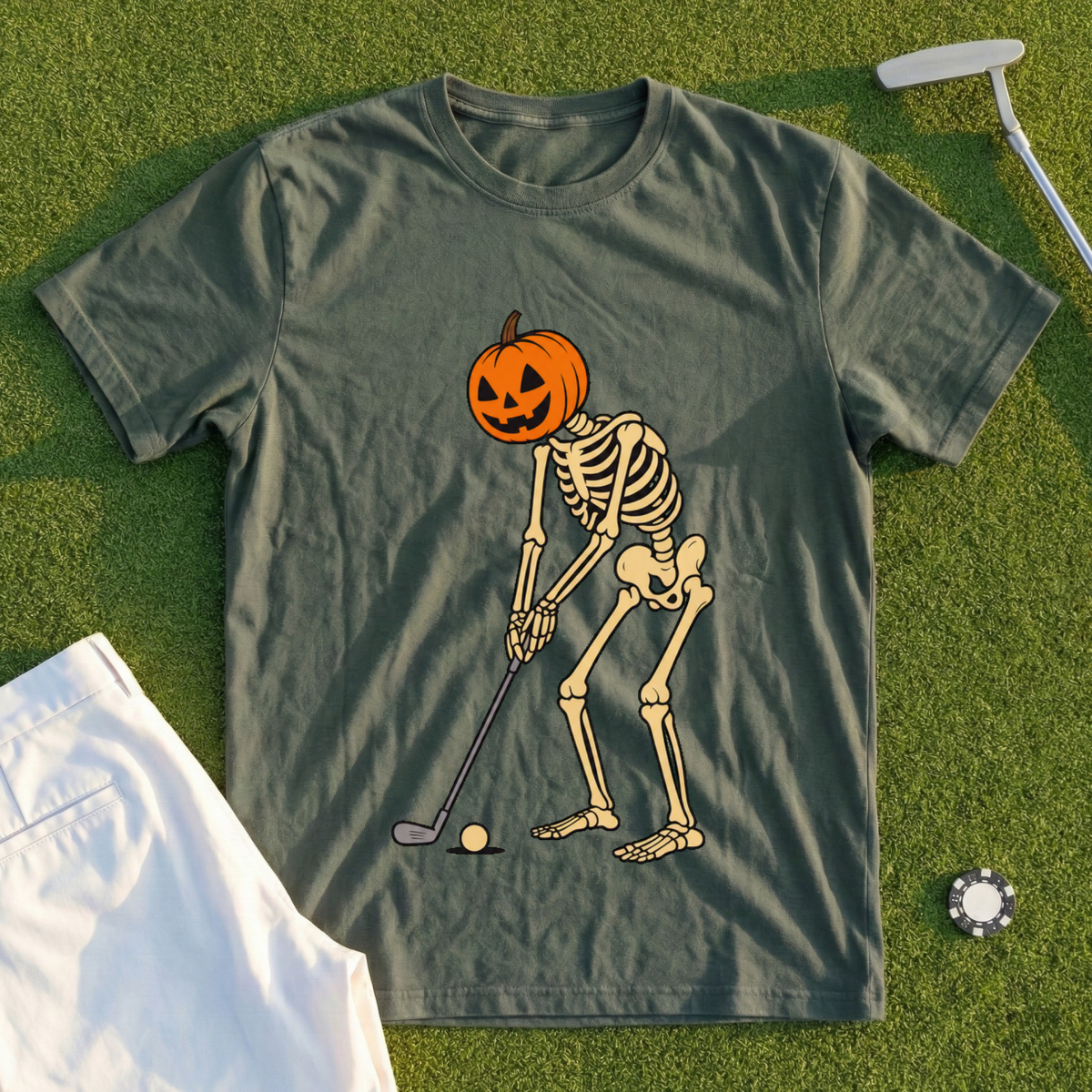 Pumpkin Head Putter Tee