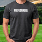 RIGHT CLUB THOUGH Tee worn on the golf course, Black
