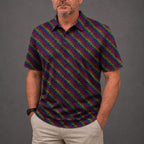 Rainbow Leopard Performance Print Polo