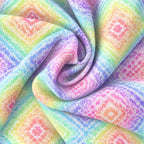 Rainbow Scribble Performance Print Polo