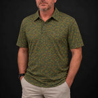 Rasta Camo Performance Print Polo