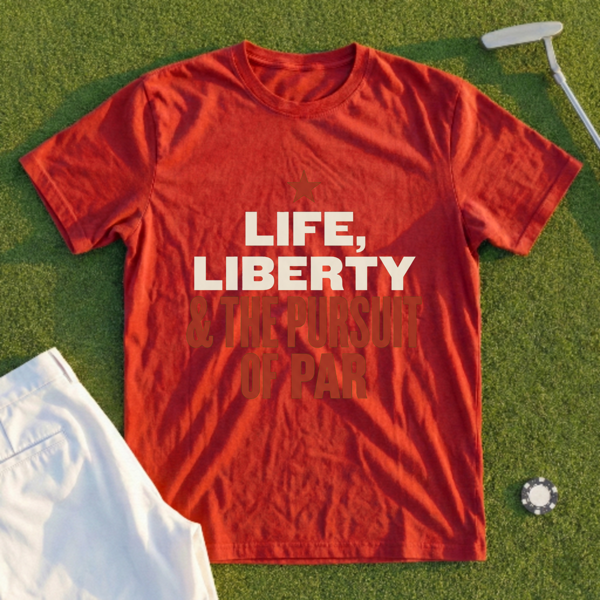 Life Liberty Pursuit Of Par Tee - Red