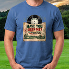 Reggae Record Sleeve Tee worn on the golf course, Royal