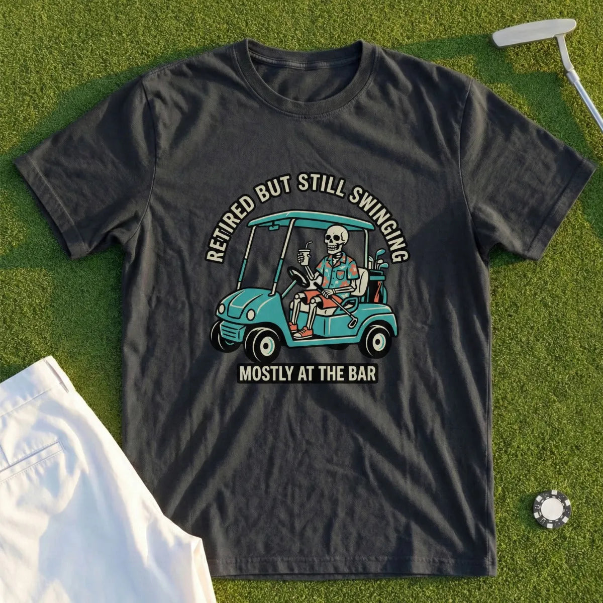Retired But Still Swinging Tee