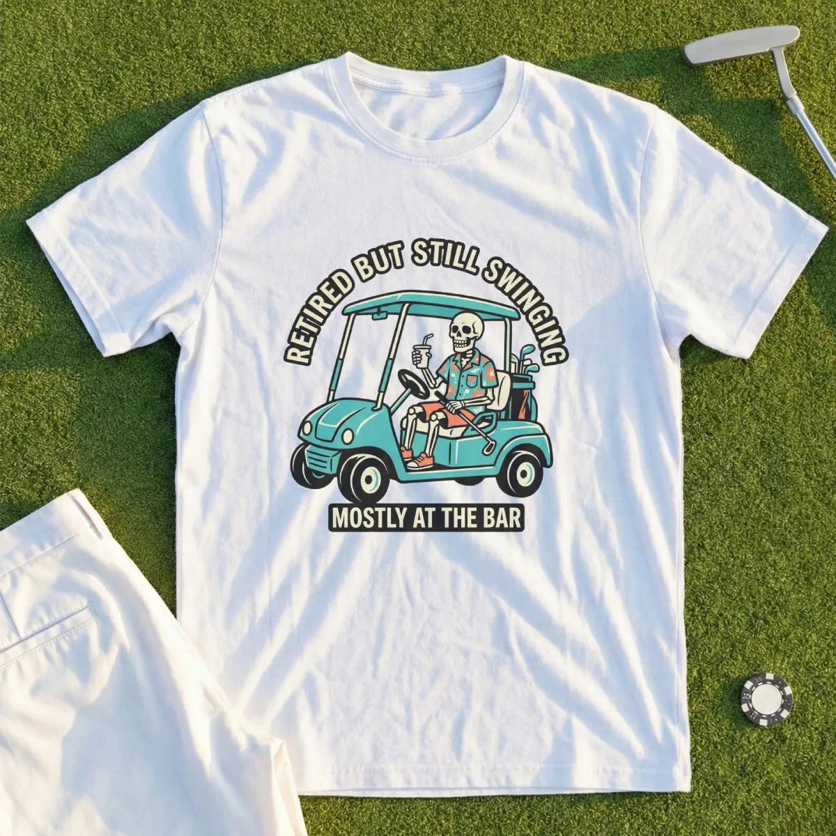 Retired But Still Swinging Tee