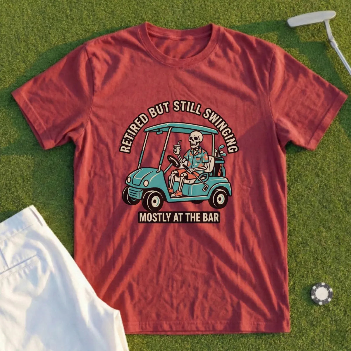Retired But Still Swinging Tee