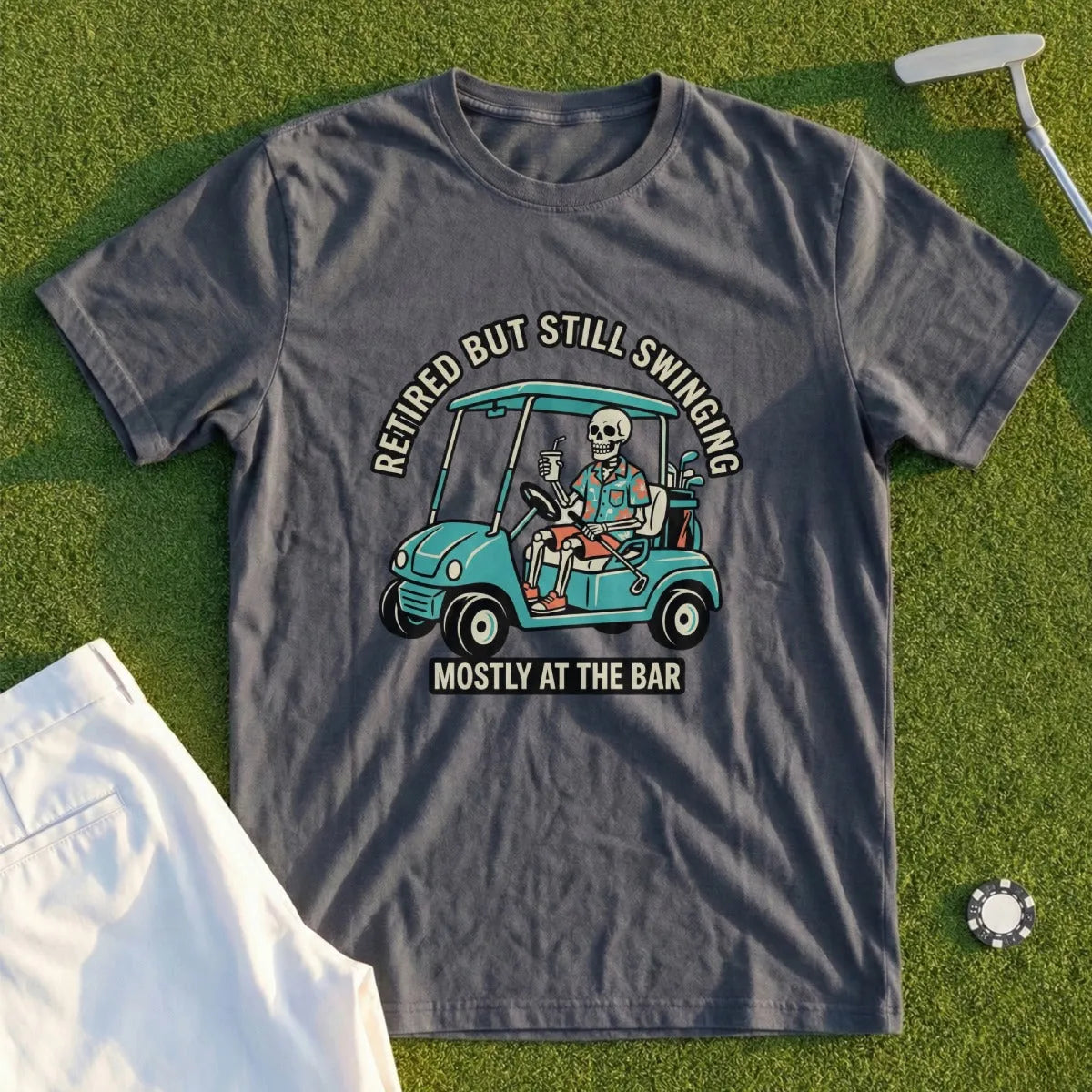 Retired But Still Swinging Tee
