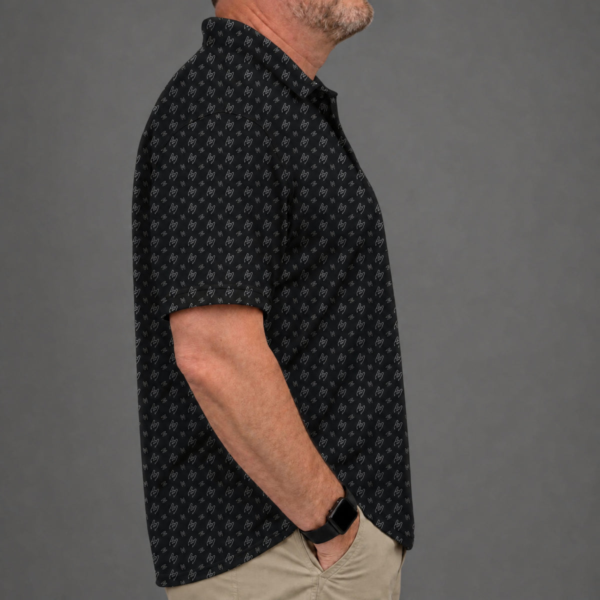 Rock On Performance Print Polo