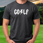 Rocker Tee worn on the golf course, Black