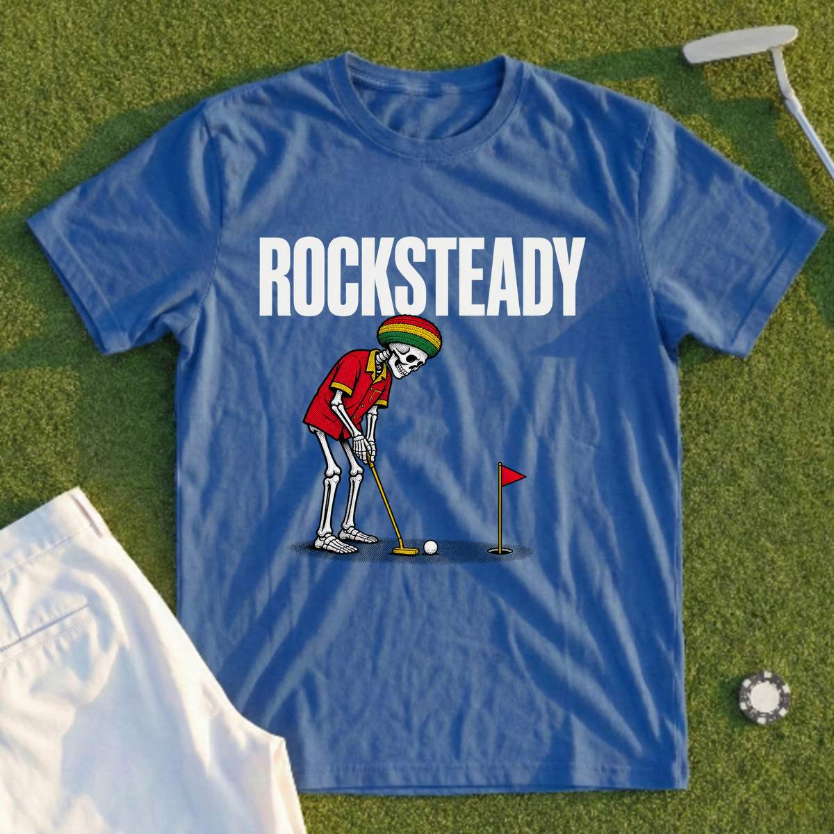 Rocksteady, Island Skeleton Putt Tee
