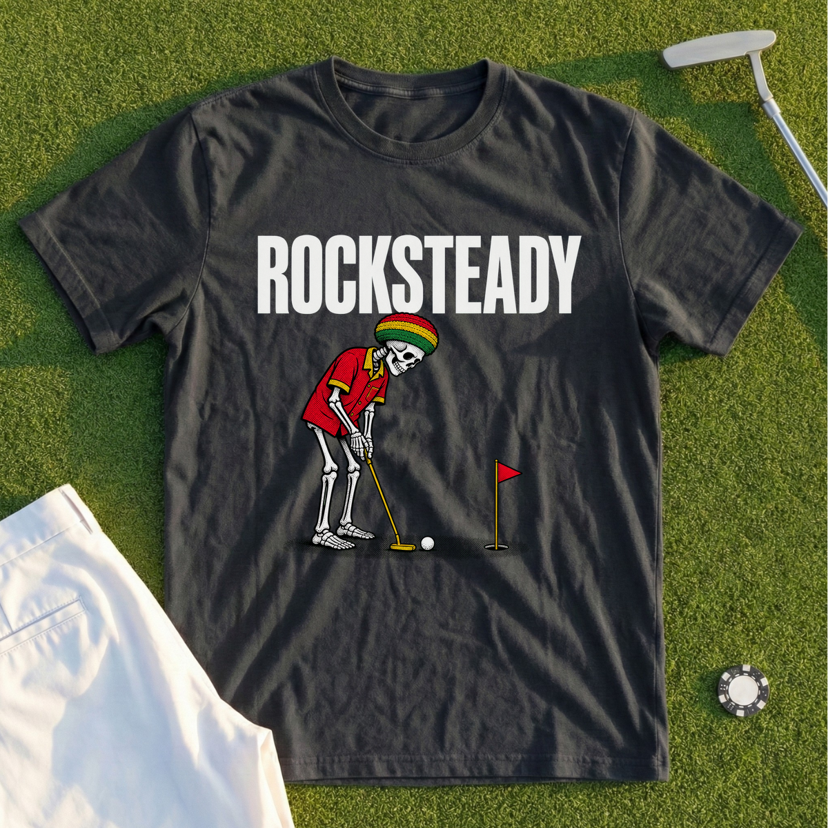 Rocksteady, Island Skeleton Putt Tee