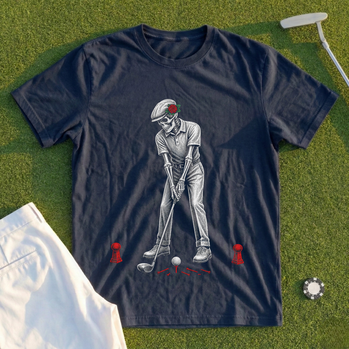 Rose Skeleton Address Tee